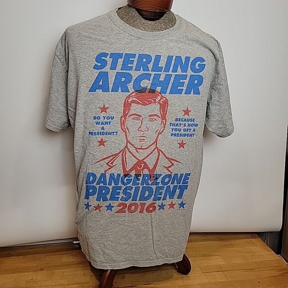 Sterling Archer Dangerzone President  XL Lootcrate T-Shirt 2016 - Picture 1 of 6